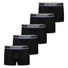 Auf diesem Bild sehen Sie Jacques Britt 5er Pack Boxershorts, Baumwolle mit Stretch in der Farbe schwarz