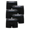 Auf diesem Bild sehen Sie Jacques Britt 5er Pack Boxershorts, Baumwolle mit Stretch in der Farbe schwarz