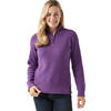 Auf diesem Bild sehen Sie Strenesse Blue Damen Stehkragenpullover mit Zipp in der Farbe lila