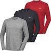 Auf diesem Bild sehen Sie Spitzbergen 3er Pack Herren Funktionsshirts langarm, schnelltrocknend mit Stretch in der Farbe gemischt