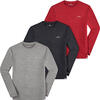 Auf diesem Bild sehen Sie Spitzbergen 3er Pack Herren Funktionsshirts langarm, schnelltrocknend mit Stretch in der Farbe gemischt