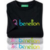 Auf diesem Bild sehen Sie Benetton 3er Pack Kinder T-Shirts in der Farbe gemischt