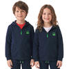 Auf diesem Bild sehen Sie Benetton Kinder Sweatjacke in der Farbe marine