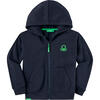 Auf diesem Bild sehen Sie Benetton Kinder Sweatjacke in der Farbe marine