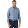 Auf diesem Bild sehen Sie Ducktail Herren Flanellhemd aus 100% Baumwolle mit Button-Down-Kragen in der Farbe hellblau