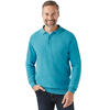 Auf diesem Bild sehen Sie Jacques Britt Herren Strick-Poloshirt langarm in der Farbe t�rkis