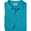 Auf diesem Bild sehen Sie Jacques Britt Herren Strick-Poloshirt langarm in der Farbe t�rkis