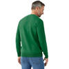 Auf diesem Bild sehen Sie Benetton Herren Pullover Rundhals, mit feinem Strick aus 100% Baumwolle in der Farbe gr�n