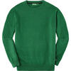 Auf diesem Bild sehen Sie Benetton Herren Pullover Rundhals, mit feinem Strick aus 100% Baumwolle in der Farbe gr�n