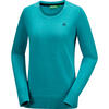 Auf diesem Bild sehen Sie Benetton Damen Pullover Rundhals, mit feinem Strick aus 100% Baumwolle  in der Farbe t�rkis