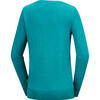 Auf diesem Bild sehen Sie Benetton Damen Pullover Rundhals, mit feinem Strick aus 100% Baumwolle  in der Farbe t�rkis