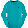 Auf diesem Bild sehen Sie Benetton Damen Pullover Rundhals, mit feinem Strick aus 100% Baumwolle  in der Farbe t�rkis