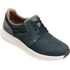 Auf diesem Bild sehen Sie Clarks Lederschuhe in der Farbe blau