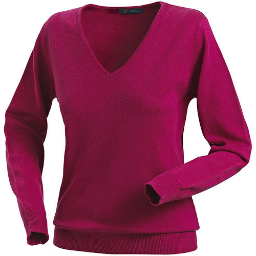 Royal Spencer Damen Kaschmir-Seidenpullover V-Ausschnitt