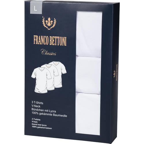 Franco Bettoni 3er Pack T-Shirts V-Ausschnitt Franco Bettoni 3er Pack T-Shirts V-Ausschnitt