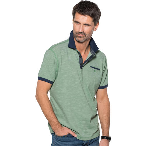 LERROS Herren Polohemd Washer-Look LERROS Herren Polohemd Washer-Look