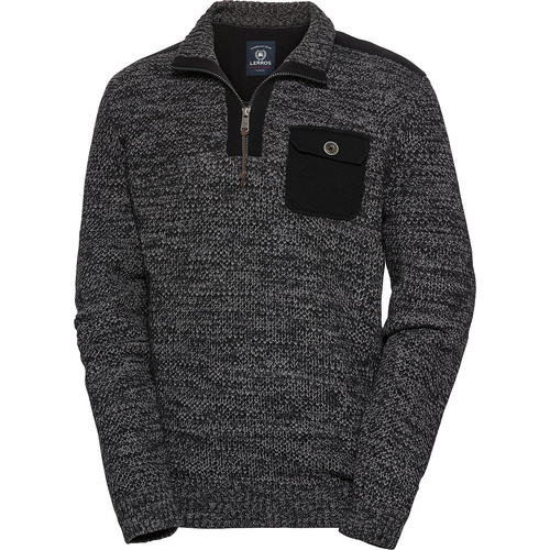 LERROS Herren Grobstrickpullover