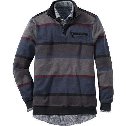 HENSON&HENSON Herren Sweatshirt mit Zipper HENSON&HENSON Herren Sweatshirt mit Zipper