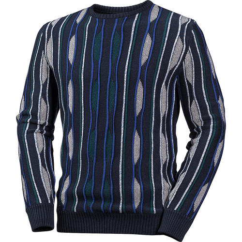 HENSON&HENSON Herren Relief-Pullover<BR>