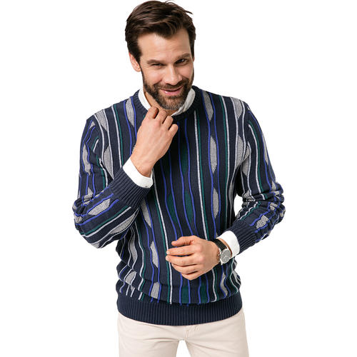 HENSON&HENSON Herren Relief-Pullover HENSON&HENSON Herren Relief-Pullover