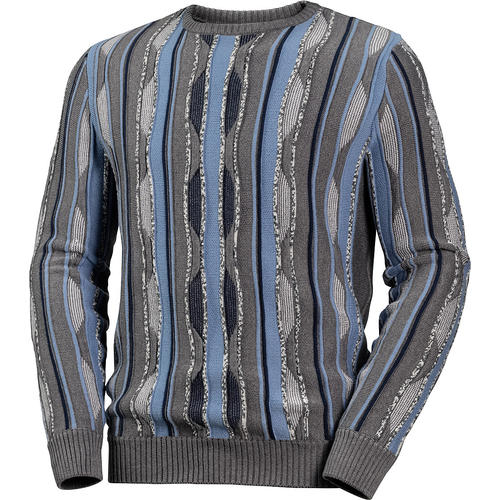 HENSON&HENSON Herren Relief-Pullover<BR>