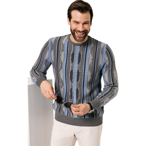 HENSON&HENSON Herren Relief-Pullover HENSON&HENSON Herren Relief-Pullover