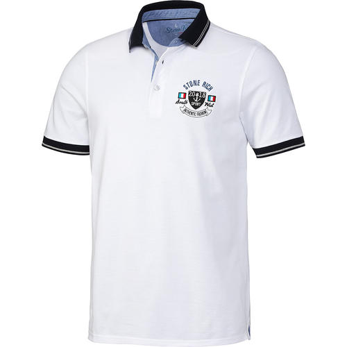 Stone Rich Herren Poloshirt uni