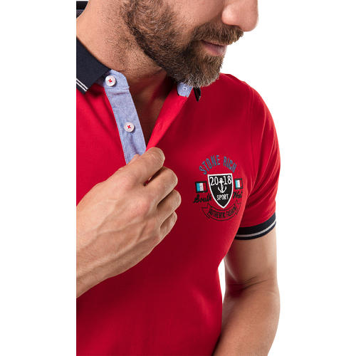 Stone Rich Herren Poloshirt uni Stone Rich Herren Poloshirt uni