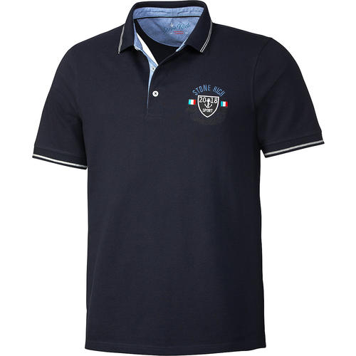 Stone Rich Herren Poloshirt uni