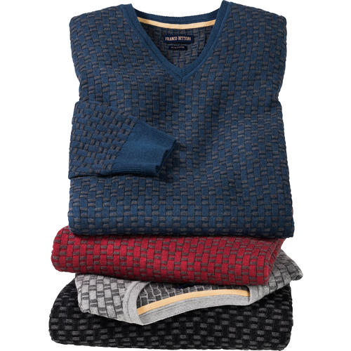 Franco Bettoni Herren V-Strukurpullover Franco Bettoni Herren V-Strukurpullover