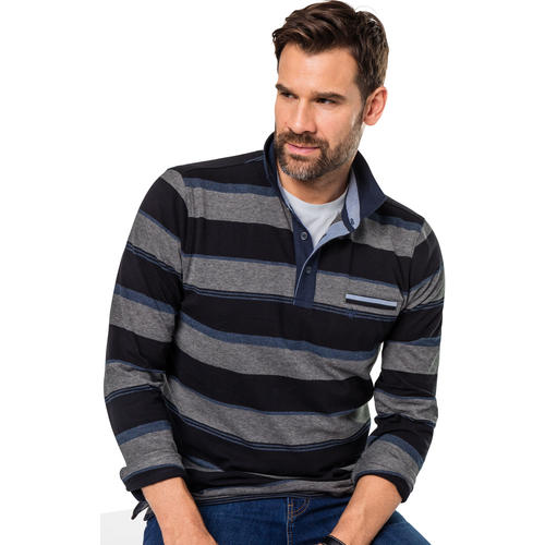 Franco Bettoni Herren Langarmshirt mit Streifen Franco Bettoni Herren Langarmshirt mit Streifen