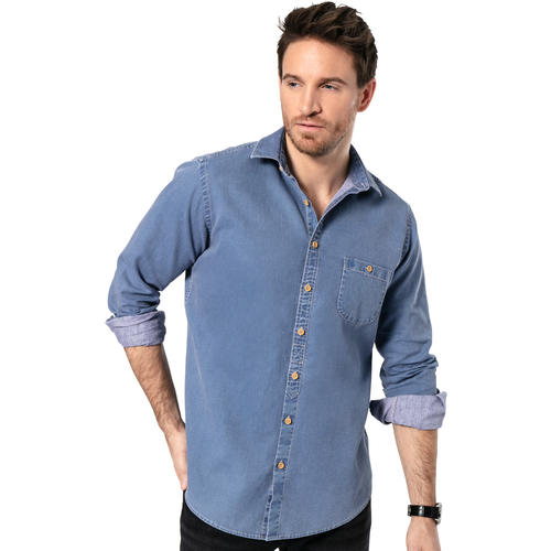 Stone Rich Herren Struktur-Langarmhemd Stone Rich Herren Struktur-Langarmhemd