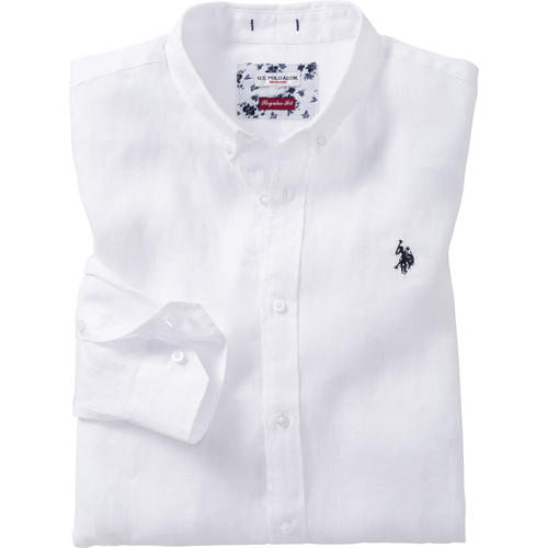 U.S.POLO ASSN. Herren Leinen-Hemd