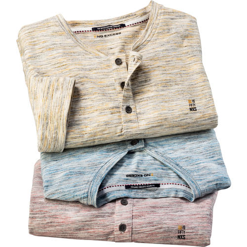 No Excess Herren Serafino-Shirt No Excess Herren Serafino-Shirt