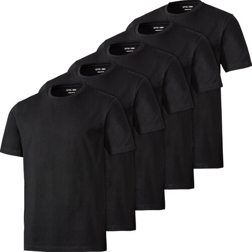 Otto Kern 5er Pack Herren T-Shirts Rundhals, 100% Baumwolle