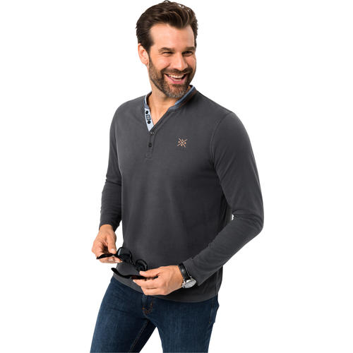 LERROS Herren Serafino-Langarmshirt LERROS Herren Serafino-Langarmshirt