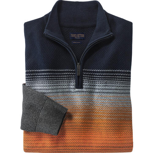 Franco Bettoni Herren Zipper-Pullover Multicolor