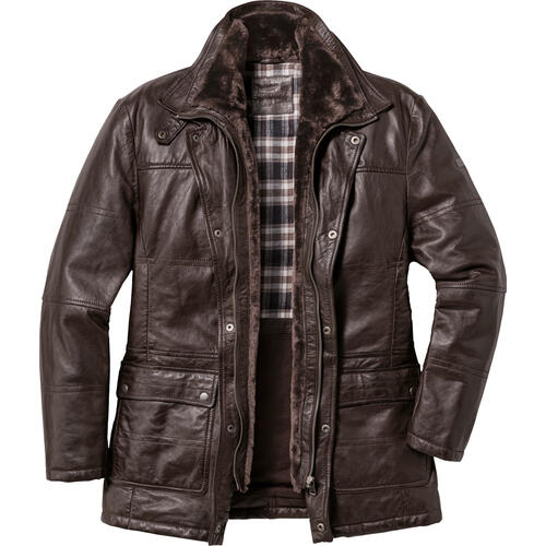Ross & Cole Herren Lederjacke lang