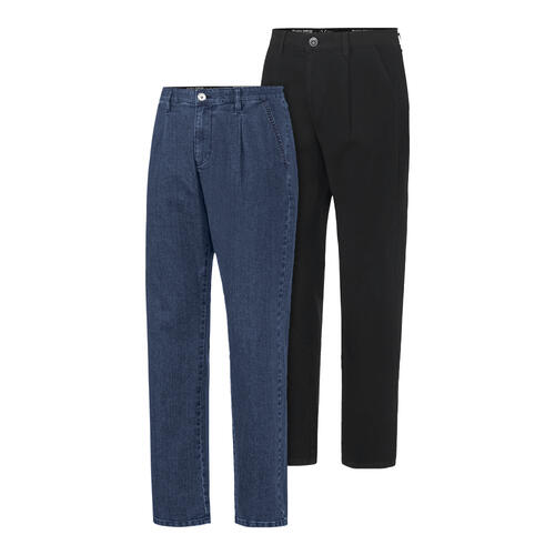 Franco Bettoni 2er Pack Herren Bundfalten-Jeans