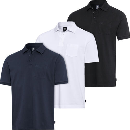 Otto Kern 3er Pack Herren Poloshirts Regular-Fit