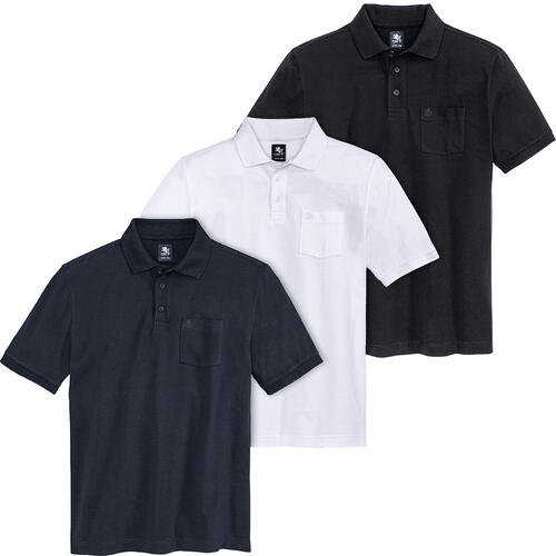 Otto Kern 3er Pack Herren Poloshirts Regular-Fit