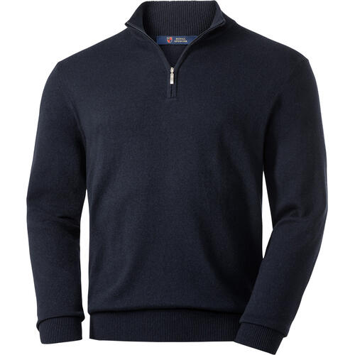 Royal Spencer Herrenpullover Kaschmir-Seide mit Zipp