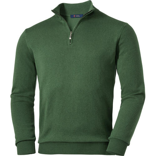 Royal Spencer Herrenpullover Kaschmir-Seide mit Zipp