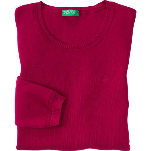 Benetton Damen Pullover Rundhals