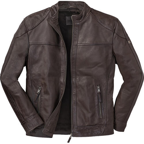 Ross&Cole Herren Lederjacke mit Stehkragen