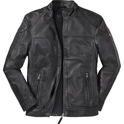 Ross&Cole Herren Lederjacke mit Stehkragen