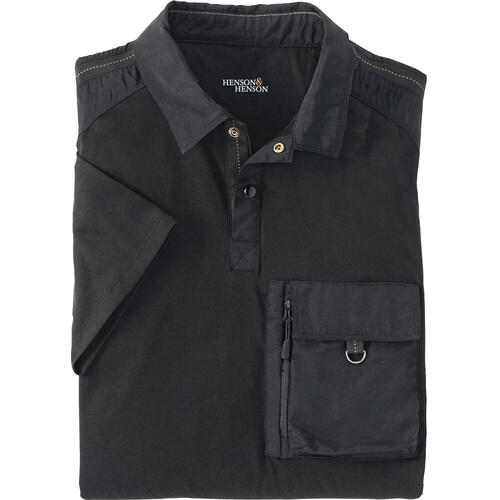 HENSON&HENSON Herren Reise-Poloshirt
