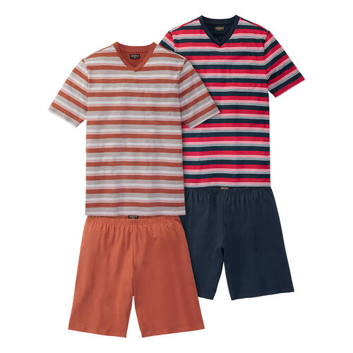 Franco Bettoni 4er Pack Herren Pyjamas kurz