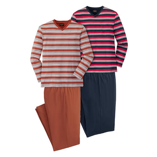 Franco Bettoni 4er Pack Herren Pyjamas lang