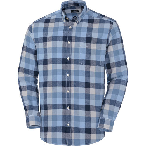HENSON&HENSON Herren Flanellhemd